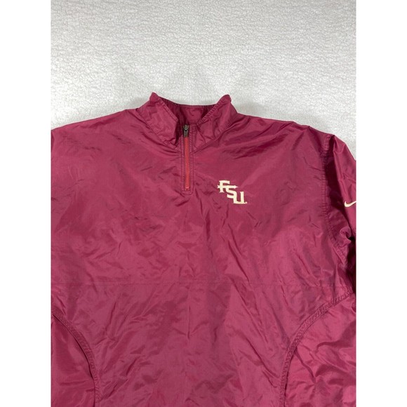 Nike‎ Team Florida State Seminoles Men’s Sz Large Red 1/4 Zip Women's Jacket - Picture 4 of 11